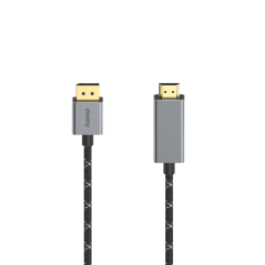 Hama kábel DisplayPort na HDMI 1,5 m, UHD/4K@60 Hz, Prime Line