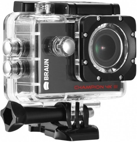 Braun Champion III 4K Action WiFi Cam + Underwater Case