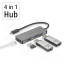 Hama USB-C-Hub, 4 porty, USB 3.2, 10 Gbit/s, hliník