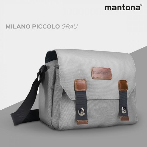 Mantona Milano piccolo fotografická taška sivá