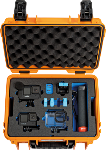 B&W Outdoor Cases BW Outdoor Case Type 3000 for GoPro Hero 12 (fits even GoPro Hero 9/10/11), charge-in-case. Orange B&W Outdoor Cases BW Outdoor Case Type 3000 for GoPro Hero 12 (fits even GoPro Hero 9/10/11), charge-in-case. Orange