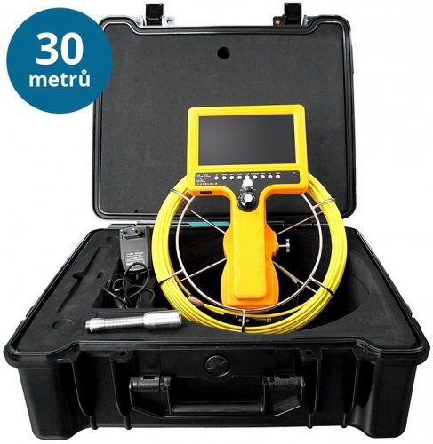 CEL-TEC PipeCam 20 Verso - potrubné inšpekčná kamera, SD/SDHC, LCD 7″, kábel 20 m