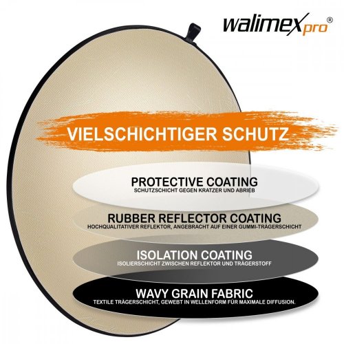 Walimex pro 5in1 Set Foldable Reflector WAVY  Diameter 107cm
