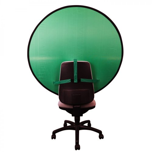 Helios zelené kľúčovacie pozadie s upevnením na stoličku, priemer 110 cm