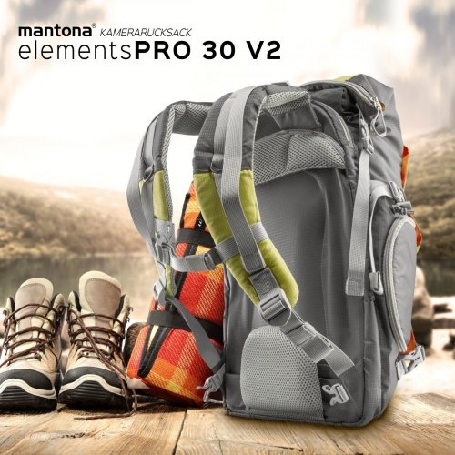 Mantona ElementsPro 30 V2 Camera Backpack (Green)