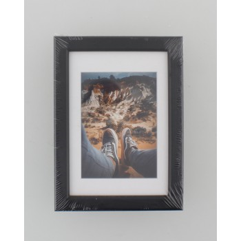 BELLA, Foto 7x10 cm, Rahmen 10x15 cm (Schwarz)