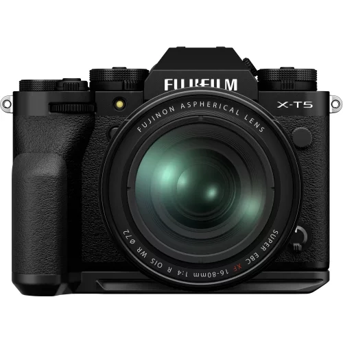 Fujifilm X-T5 Spiegellose Kamera mit XF16-80mm Objektiv (Schwarz)