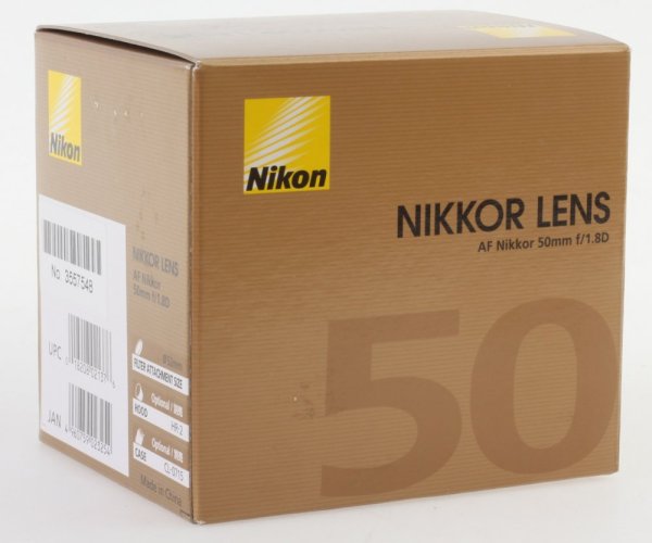 Nikon Nikkor AF 50mm f/1.8 D Lens