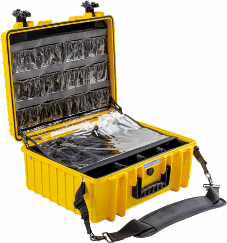 B&W Outdoor Cases 6000 s pohotovostnou lekárskou súpravou žltý