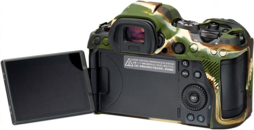 easyCover Silikon Schutzhülle für Canon EOS R5/R6 Camouflage