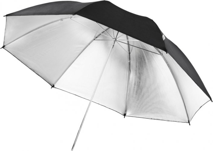 Walimex pro Reflex Umbrella 84cm Black/Silver