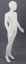 Figurína detská dievčenská, matná biela, výška 140cm