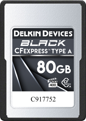 Delkin CFexpress BLACK, VPG400 (Type A) 80GB