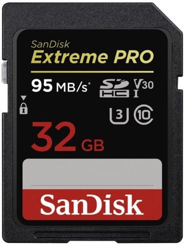 SanDisk Secure Digital 32GB Extreme Pro, SDHC 95MB/s Class 10 UHS-1 U3 V30