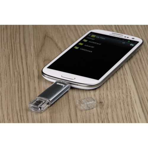 Hama flashPen Laeta Twin 16 GB 10 MB/s, grau