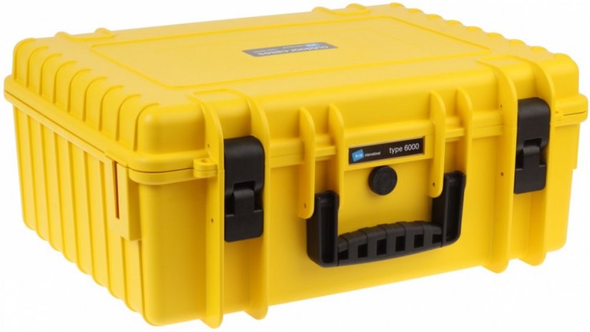 B&W Outdoor Case Type 6000 with Configurable Inserts Yellow