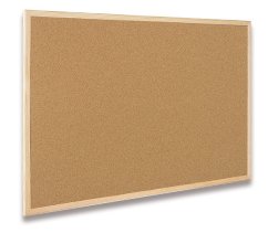 Nástenka Classic Economy 40 x 30 cm, korková jednostranná