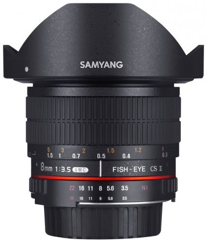 Samyang 8mm f/3.5 Fisheye CS II Objektiv für MFT