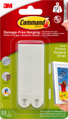 3M Command Hanging Strips White Large