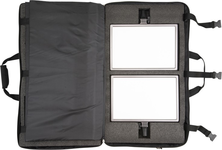 Nanlite set 2x LumiPad 25 LED panel, statívy a brašna