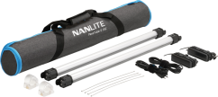 Nanlite Pavotube II 15C LED RGBWW Tube Light 2 Light Kit