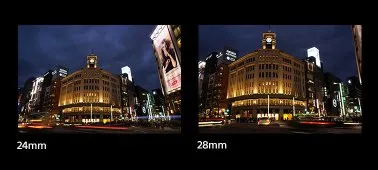24mm ohnisko zdůrazňuje vizuální efekt formátu Full-Frame